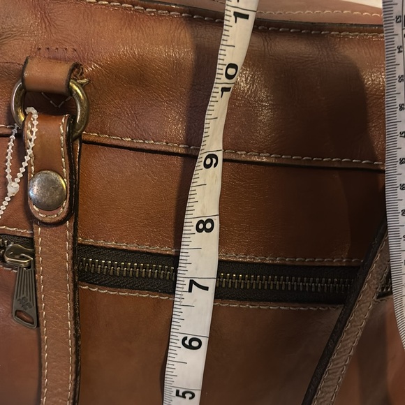 PATRICIA NASH BOLSENA TOTE LEATHER BAG 4 POCKETS ON OUTSIDE ZIP CLOSURE ON TOP - Picture 14 of 14